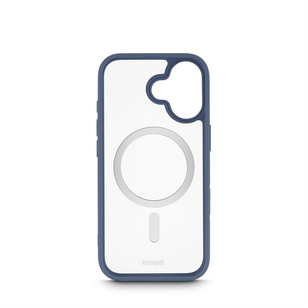 Hama Frame Protect, kryt pro Apple iPhone 17, magnetický, průhledný/modrý