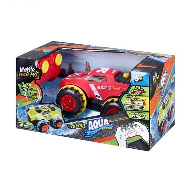 Maisto Maisto RC - RC Cyklone Aqua Tread, červená
