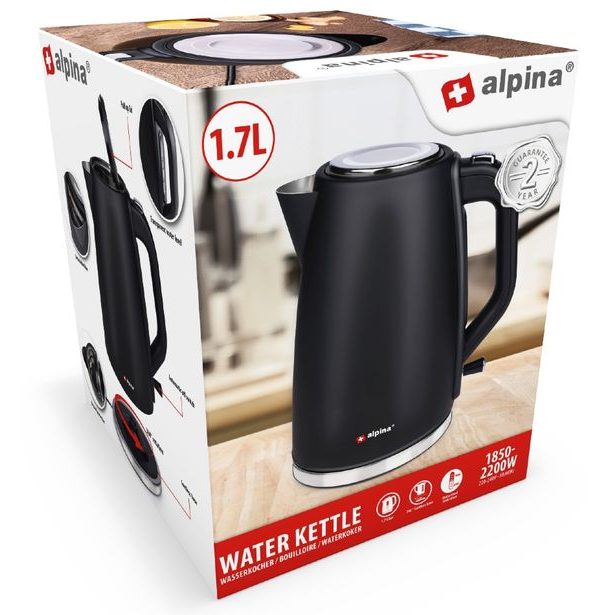 ALPINA Rychlovarná konvice 1,7 l 2200 W ED-226995