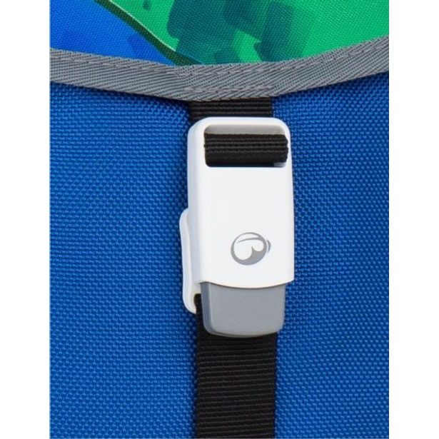 Školská aktovka/batoh pre chlapcov Bagmaster POLO 7 B BLUE/GREEN/BLACK