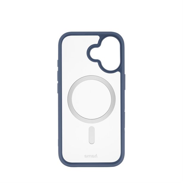 Hama Frame Protect, kryt pro Apple iPhone 17, magnetický, průhledný/modrý
