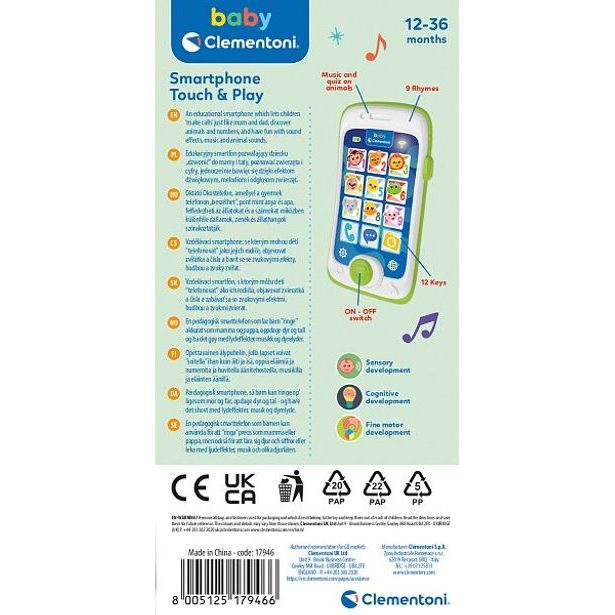 CLEMENTONI Clemmy baby - Můj první smartphone