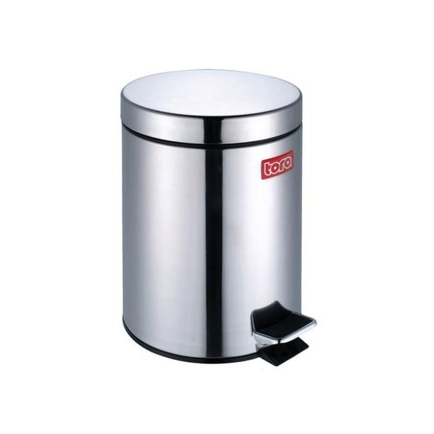 TORO Koš na odpadky nášlapný, objem 5 l, 20,3 x 27 cm_hamashop
