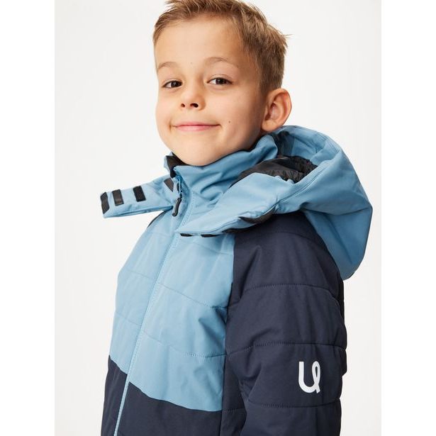 Unuo Dětská zimní bunda Ski, Tm. Modročerná