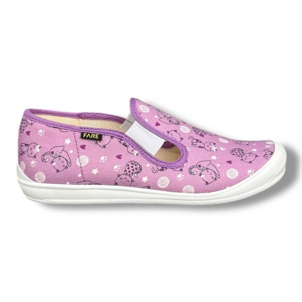 Dívčí papuče na gumičku Fare - Kočička