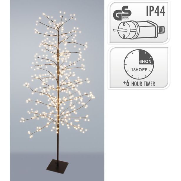 HOMESTYLING Dekorativní světelný stromek 360 LED 150 cm KO-AX5306330