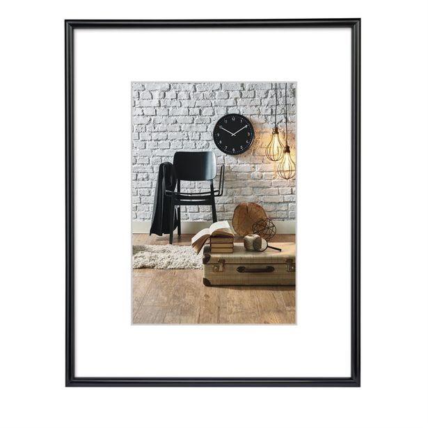 Hama rámeček plastový SEVILLA, černá, 40x50 cm, průhledný plast