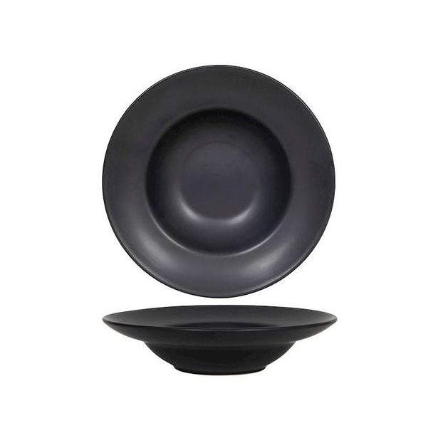 talíř d27,0cm TĚSTOVINY, černý, keramika
