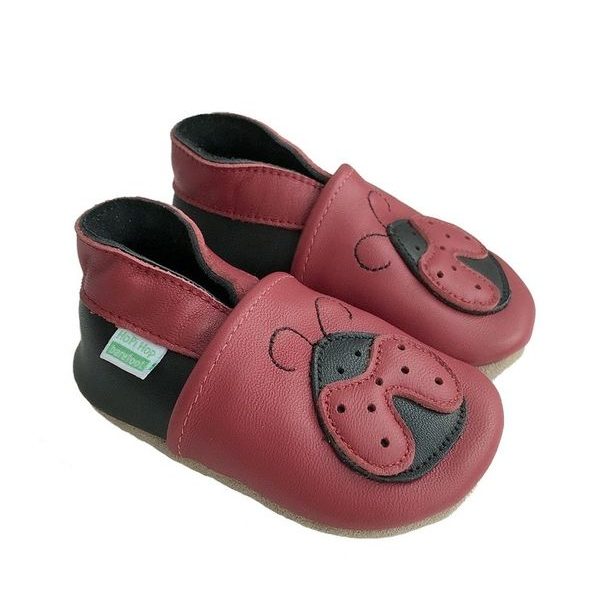 Hopi Hop Barefoot kožené capáčky - beruška