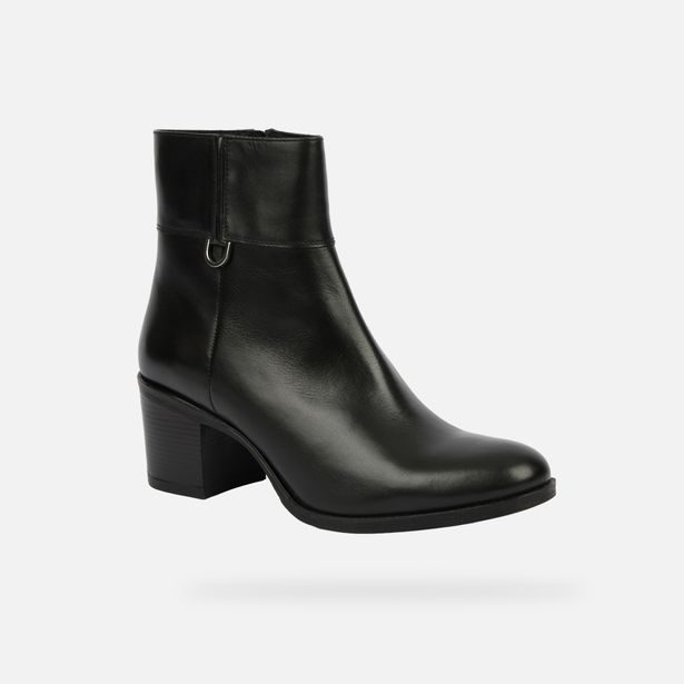 Černá dámská kotníková obuv Geox New Asheel