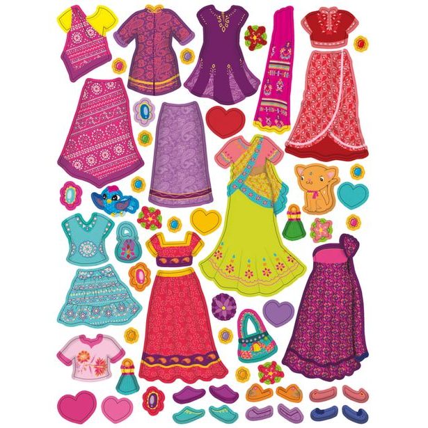 Šaty pre AŠNU ─ Kniha samolepiek Baagl