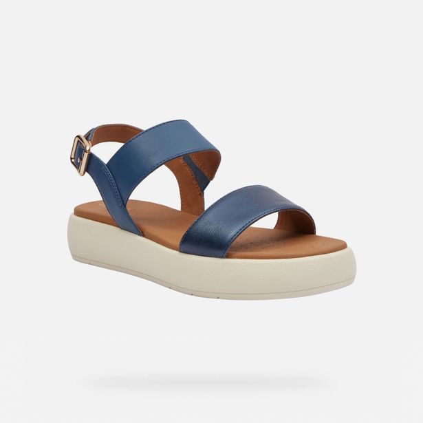 Světle modré dámské sandály Geox Camalei