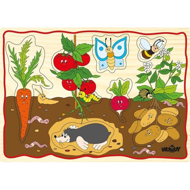 Disple. 12ks - Puzzle na doske "Detské motívy"