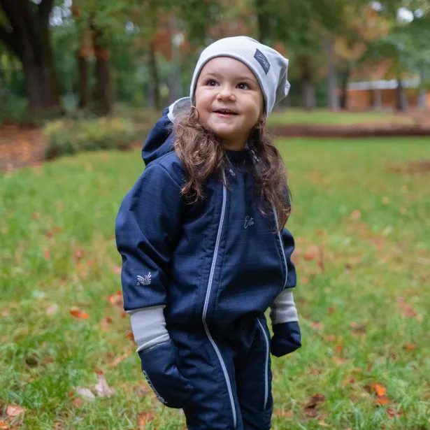 ESITO Rostoucí zimní softshellová kombinéza Lamb Navy Blue - modrá