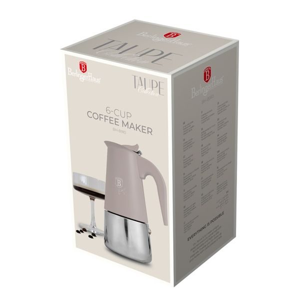 BERLINGERHAUS Kávovar 6 šálků indukční Taupe Collection BH-8910