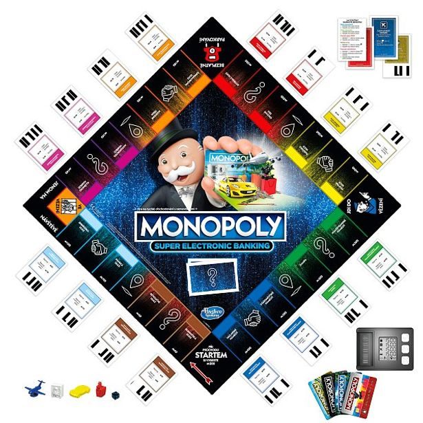Hasbro gaming MONOPOLY Super Elektronické bankovnictví CZ verze