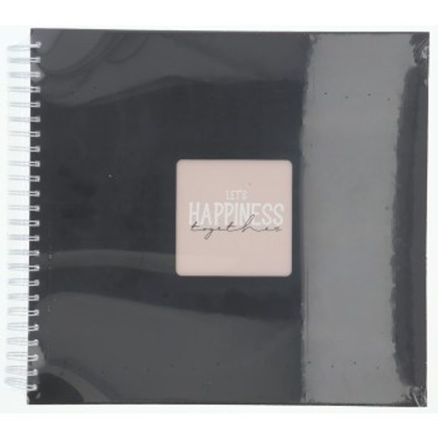 Hama album klasické spirálové FINE ART 36x32 cm, 50 stran, nová černá, bílé listy