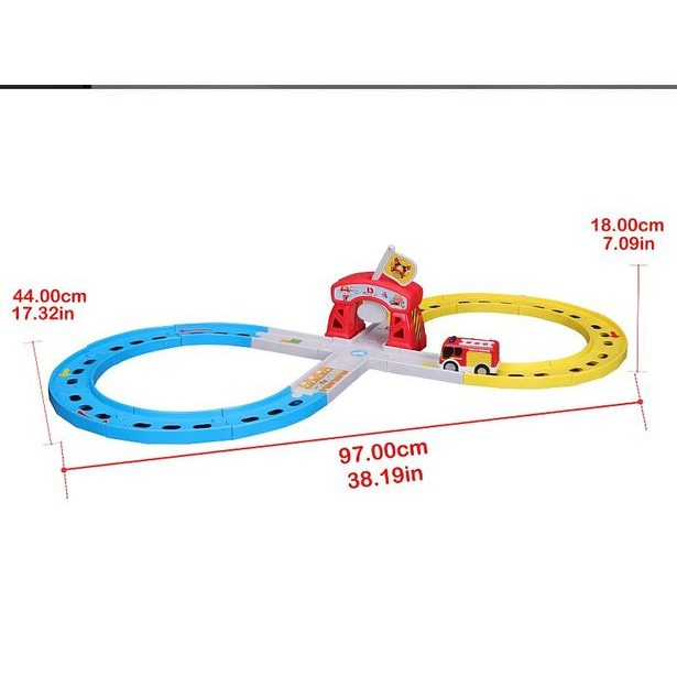 Maisto - BJUNIOR BB Junior - Závodní dráha Ferrari s autíčkem - Hasiči