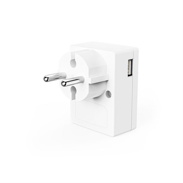 Hama noční/orientační LED světlo, do zásuvky, 1x USB-A, 1x USB-C, soumrakový senzor