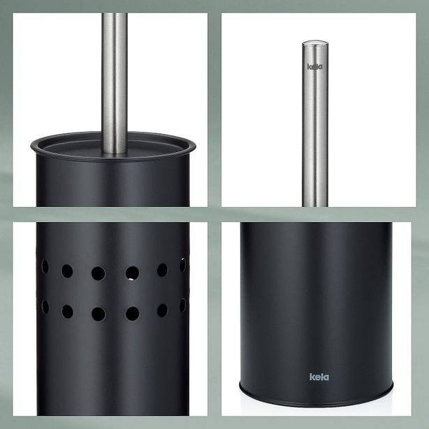 KELA WC sada Leo černá KL-23108
