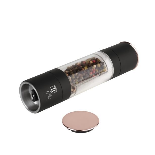BERLINGERHAUS Mlýnek na pepř a sůl dvojitý Black Rose Collection BH-8553