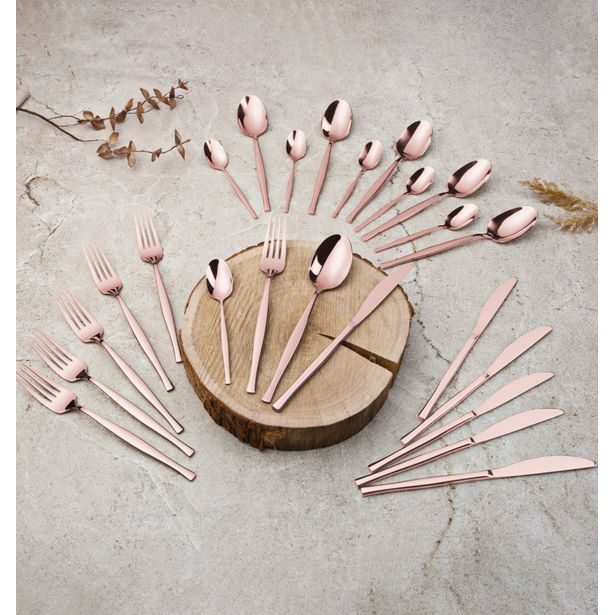 BERLINGERHAUS Sada příborů nerez 24 ks mirror Rosegold Metallic Line BH-3065