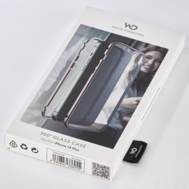 White Diamonds 360° Glass, kryt pro Apple iPhone 14 Plus, průhledný/růžové zlato