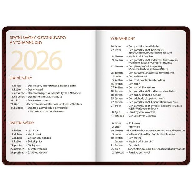 NOTIQUE Studentský diář Harry Potter (září 2026 – prosinec 2027), 9,8 x 14,5 cm