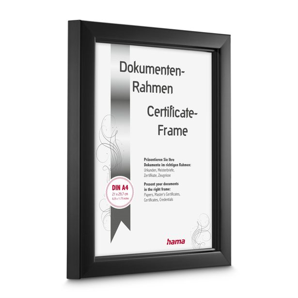Hama rámeček plastový CHILL, černá, 21x29,7 cm (formát A4)