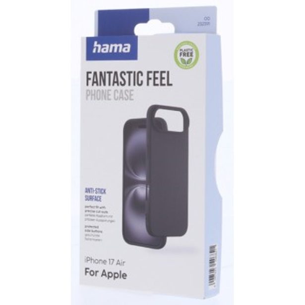 Hama Fantastic Feel, kryt pro Apple iPhone Air, hebký povrch, černý