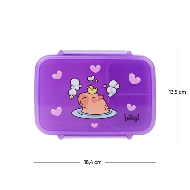 BAAGL Box na svačinu s přihrádkami Kapybara
