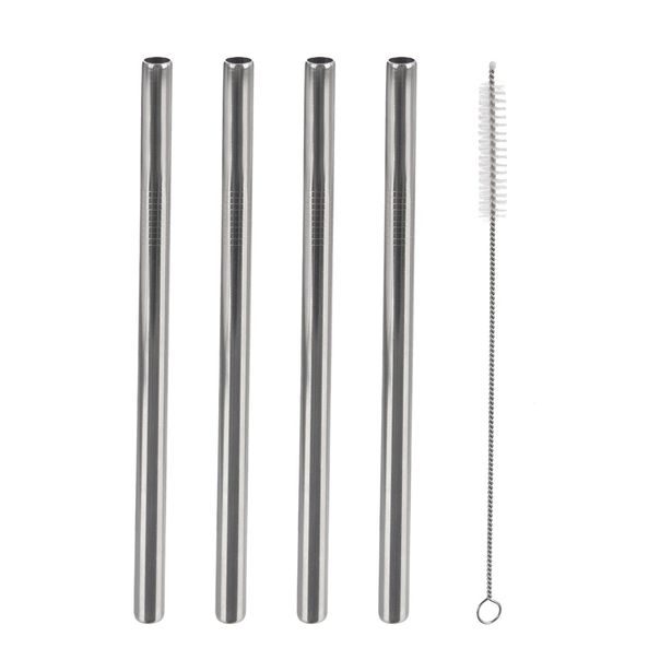 Nápojové brčko na smoothie 4 ks s kartáčkem