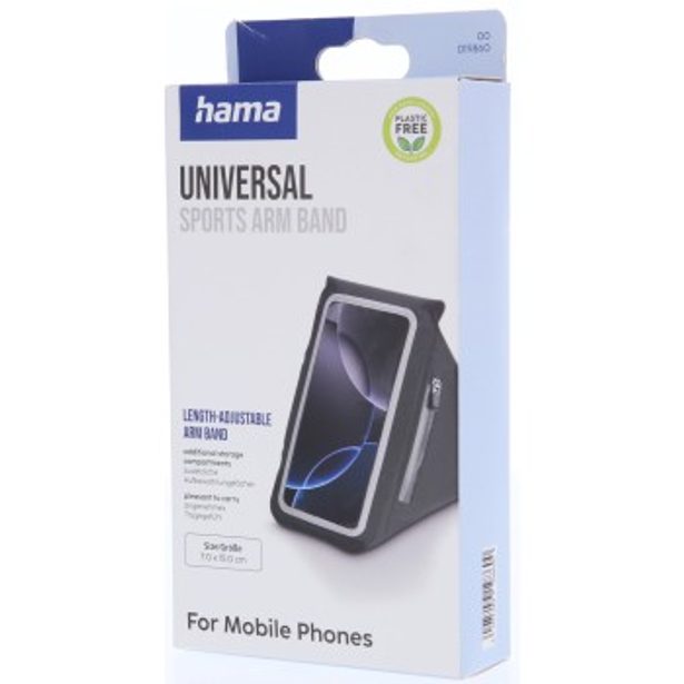 Hama sportovní pouzdro na mobil, na rameno, pro zařízení 5,5"-6,4"/15x7 cm, černé