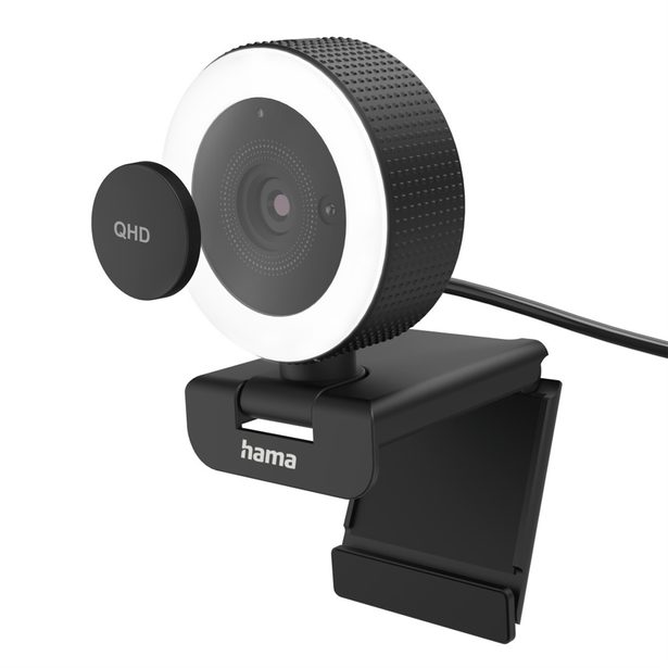 Hama PC webkamera s kruhovým světlem X850 Pro, QHD, autofocus, dálkový ovladač