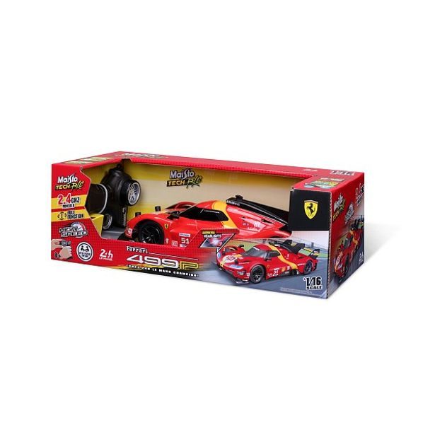 Maisto Maisto RC - 1:16 RC FERRARI 499P LHM (2023 24H LE MANS CHAMPION) se světly, XTR, 2,4 GHz, USB