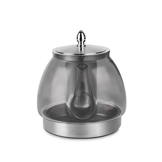 BERLINGERHAUS Konvice čajová termosklo s filtrem 1,2 l šedá pro indukci BH-8944