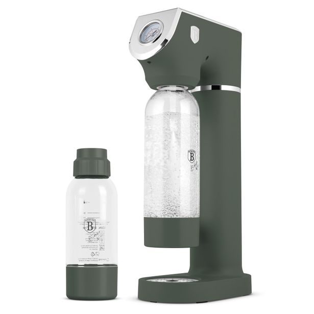 BERLINGERHAUS Výrobník sody SODABAR + 2 lahve Matte Green Collection BH-9785