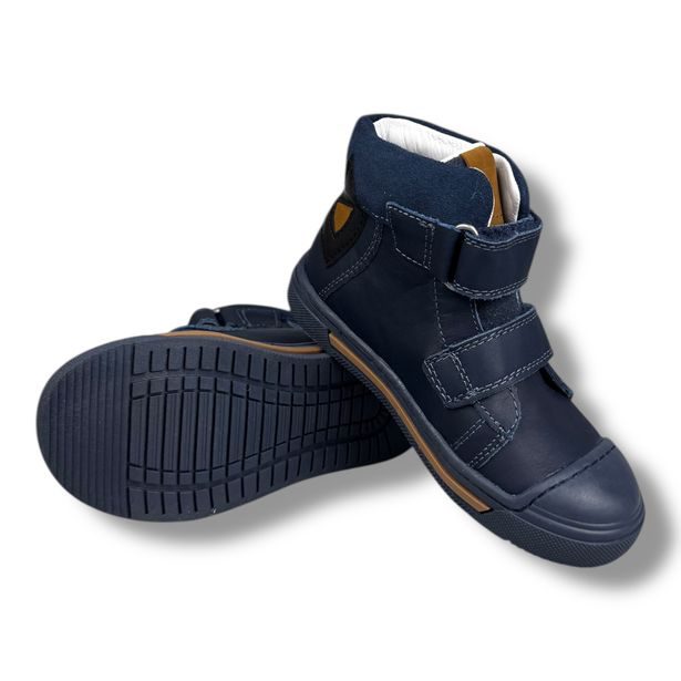 Dětské kožené boty, Ponte20 - Tmavě modrá