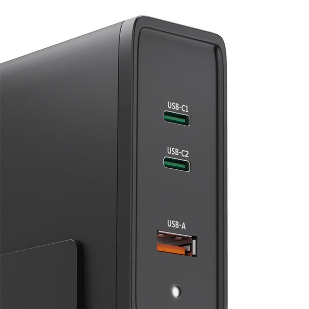 Hama USB nabíjecí stanice GaN, 2x USB-C PD, 1x USB-A (1x QC), 140 W