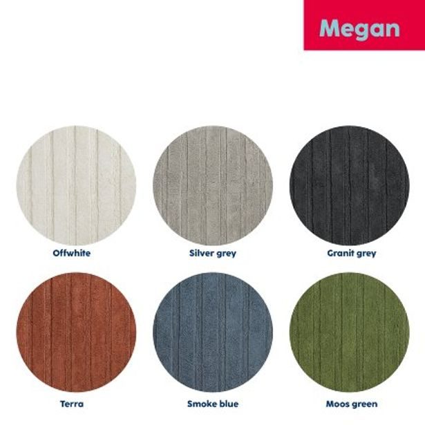 KELA Koupelnová předložka Megan 100% bavlna mechově zelená 80,0x50,0x1,6cm KL-24705