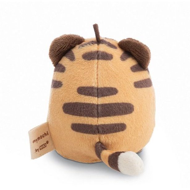 NICI NICI plyš MyMochi Tygr Tiggy 8cm v kostýmu hamburger a okurkou,set dárkové balení 8,5x6,5x10cm