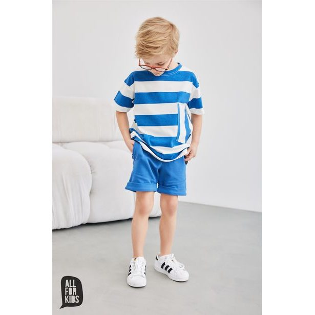 Bavlněné kraťasy All for kids modré