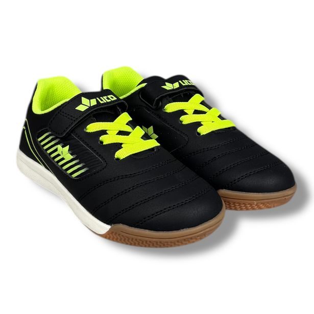 Dětská sálová obuv LICO CHASKA VS Schwarz/Lemon
