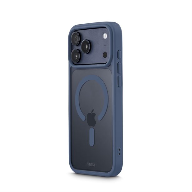 Hama Frame Protect, kryt pro Apple iPhone 17 Pro Max, magnetický, průhledný/modrý