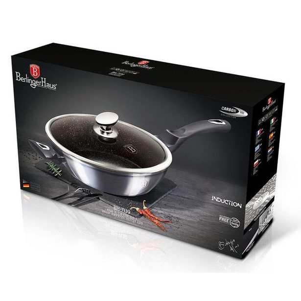 BERLINGERHAUS Pánev hluboká s poklicí 32 cm Carbon PRO Line BH-7139