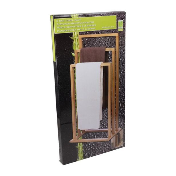 EDCO Držák na ručníky bambus 42x24x81,5cm ED-248434