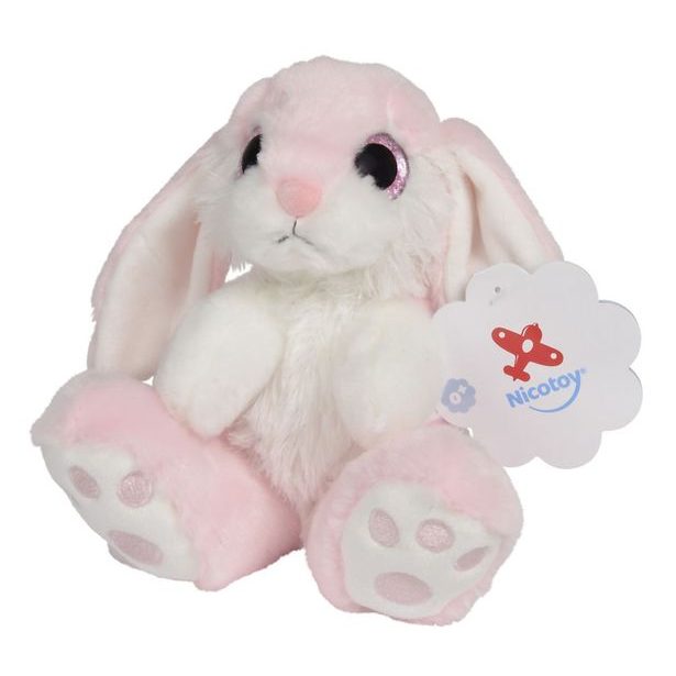 Králíček plyšový sedící 17 cm, 3 druhy
