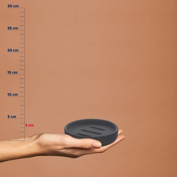 KELA Miska na mýdlo Sana černá KL-23957