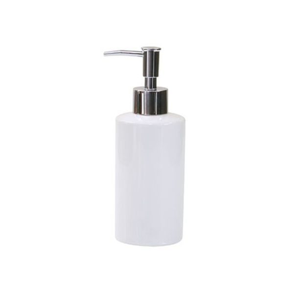 dávkovač 0,25l mýdla KERAM..bílý, d6x18cm