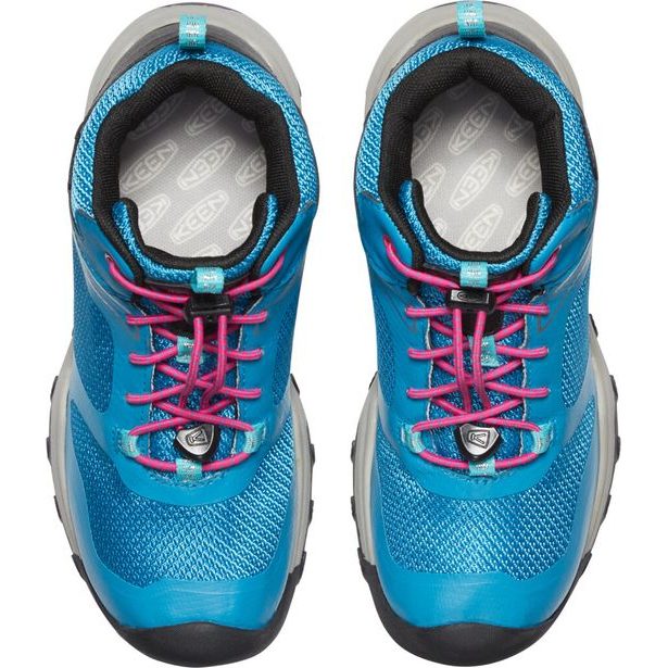 Boty KEEN WANDURO MID WP YOUTH fjord blue/fuchsia purple